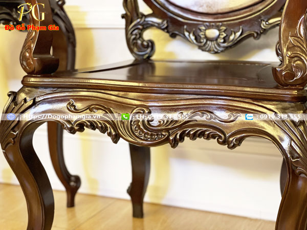 Nguồn gốc của mẫu bàn trà louis gỗ gụ dáng Pháp