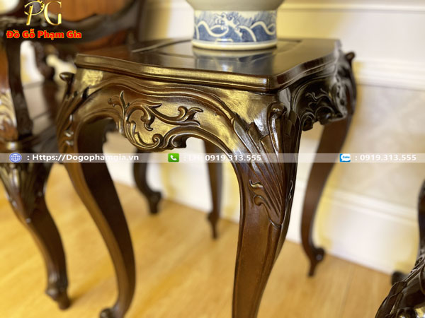 Nguồn gốc của mẫu bàn trà louis gỗ gụ dáng Pháp