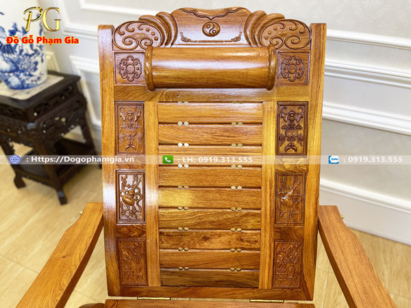 Thông tin kích thước ghế tựa lưng gỗ hương