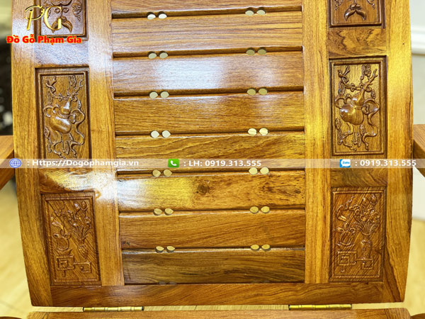 Thông tin kích thước ghế tựa lưng gỗ hương