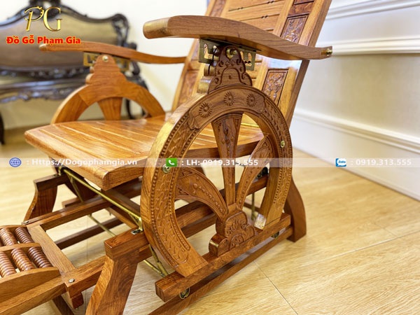 Hình ảnh chi tiết mẫu ghế tựa lưng gỗ hương