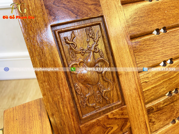 Mua ghế tựa lưng thư giãn gỗ hương tại Đồ Gỗ Phạm Gia