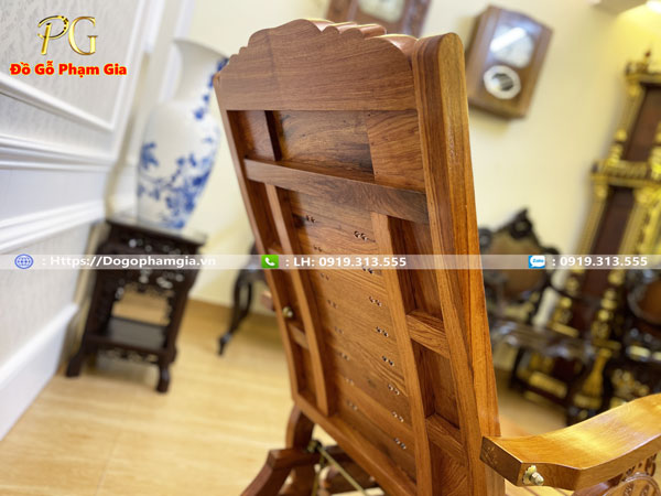 Mua ghế tựa lưng thư giãn gỗ hương tại Đồ Gỗ Phạm Gia