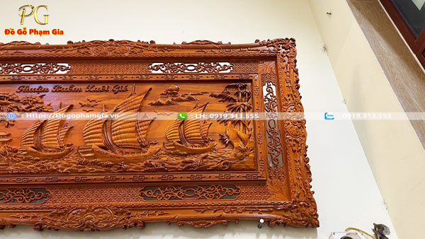 Những ý nghĩa đẹp của tranh gỗ thuận buồm xuôi gió