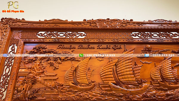 Thông tin chung bức tranh gỗ thuận buồm xuôi gió