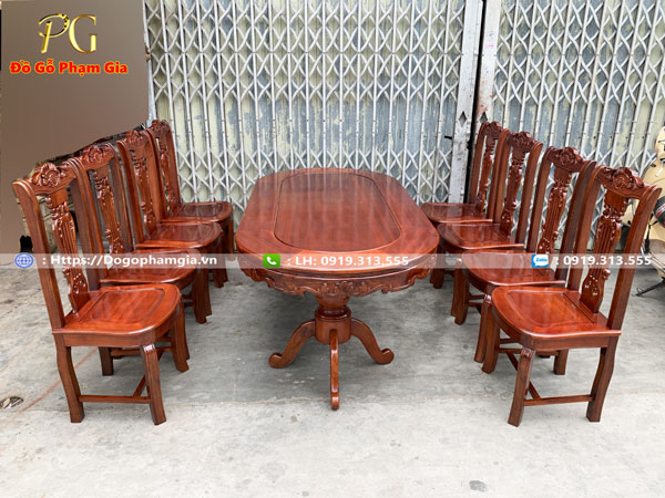 Thông tin bộ bàn ghế ăn gỗ cây đàn