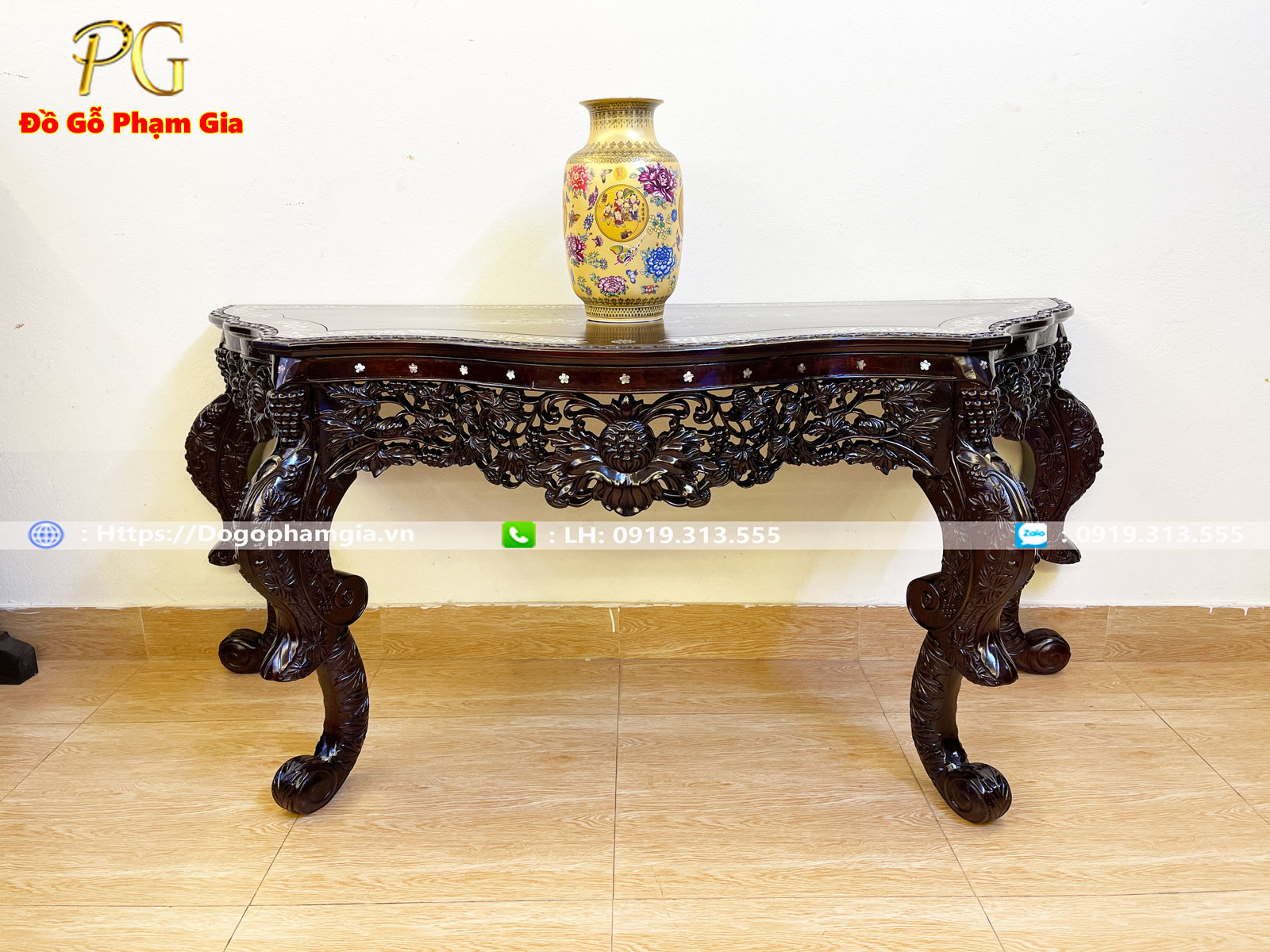 Thông tin kích thước bàn bán nguyệt louis gỗ gụ Thông tin kích thước bàn bán nguyệt louis gỗ gụ