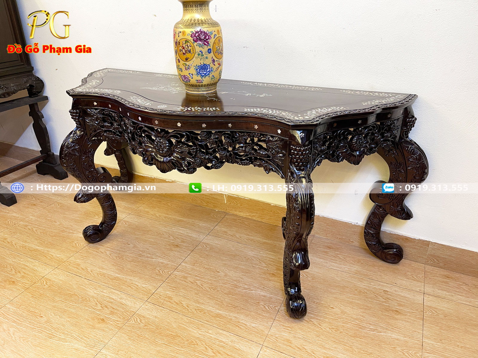 Thông tin kích thước bàn bán nguyệt louis gỗ gụ Thông tin kích thước bàn bán nguyệt louis gỗ gụ