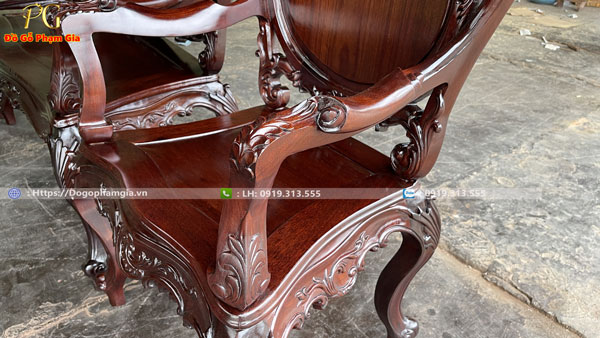 Bàn ghế louis làm đẹp cho mọi không gian