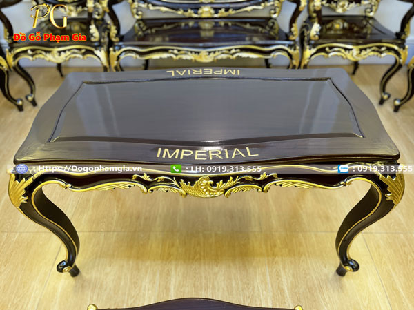 Thông tin mẫu bàn ghế louis gỗ gụ sơn thiếp