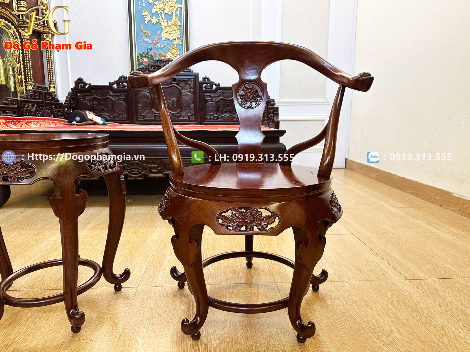 Thông tin kích thước bàn ghế minh đế gỗ gụ