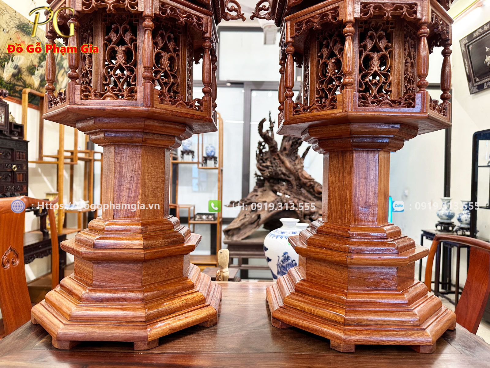 Lồng đèn tháp thiết kế độc đáo ,cổ kính đậm chất Á Đông