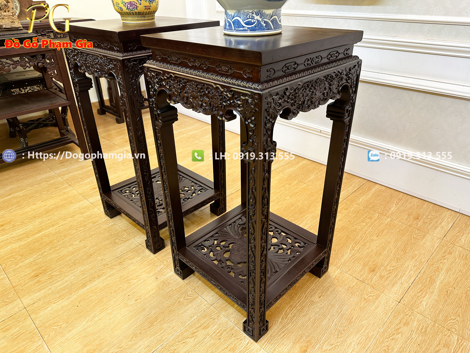 Thông tin kích thước đôn bày đồ chạm triện dắt Thông tin kích thước đôn bày đồ chạm triện dắt