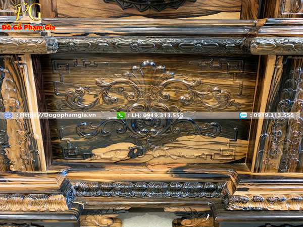 Thông tin đồng hồ cây gỗ mun hoa