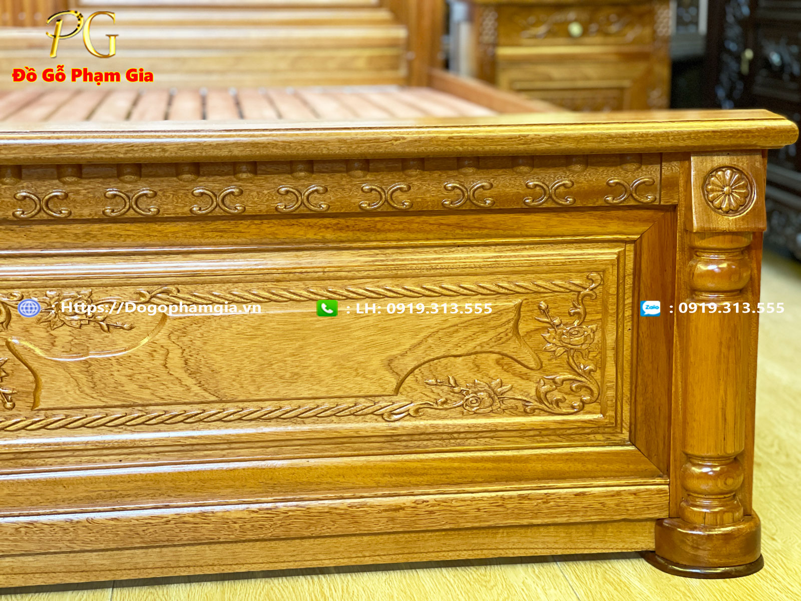 Hình ảnh giường ngủ chữ x gỗ lát Hình ảnh giường ngủ chữ x gỗ lát