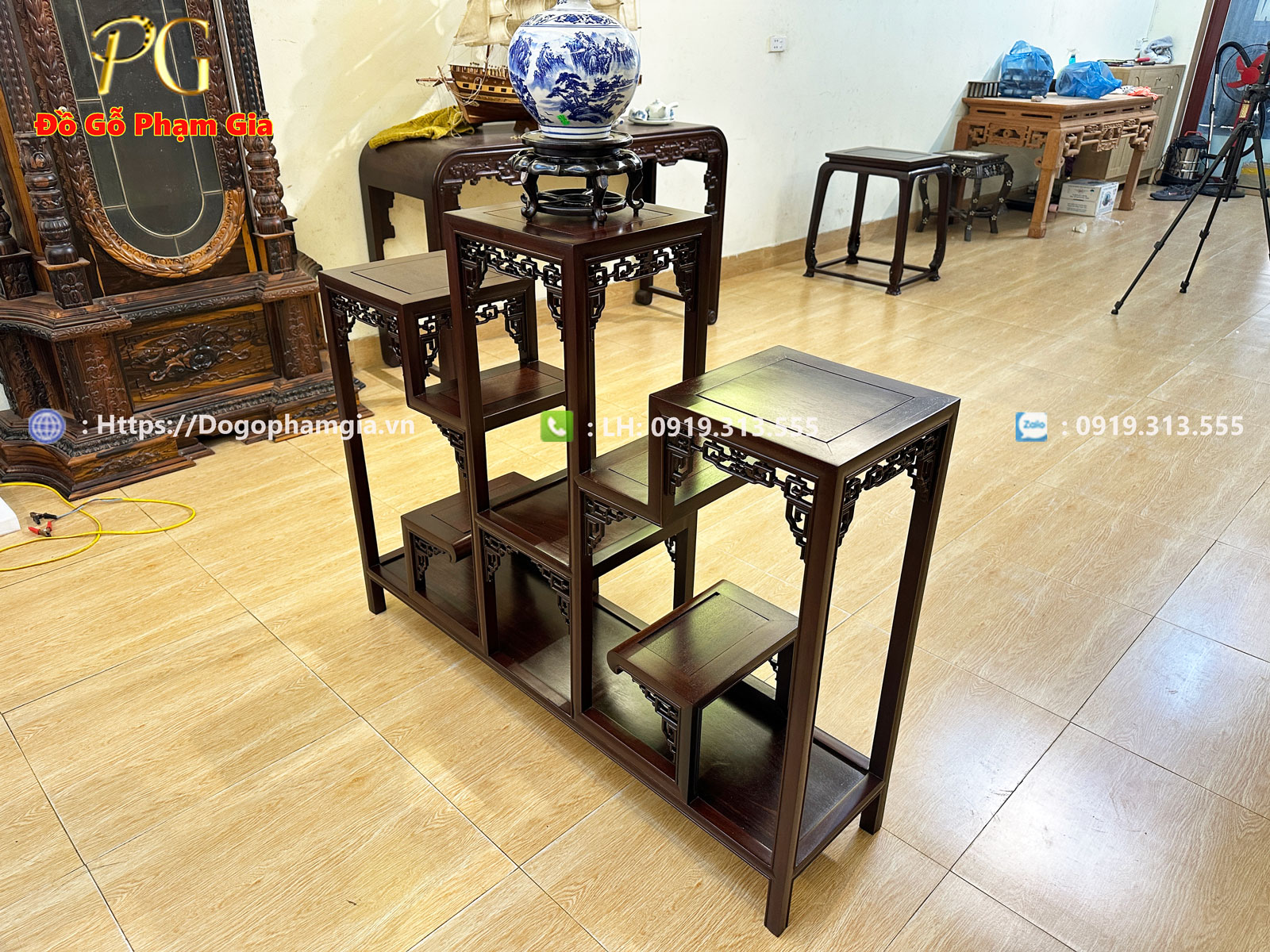 Thông tin kích thước kệ tam sơn bày đồ