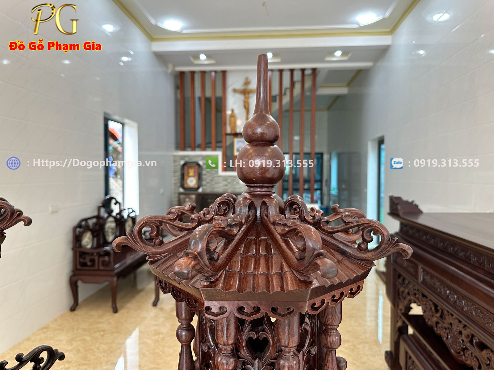 Thông tin kích thước đèn thờ 2 tầng gỗ hương Thông tin kích thước đèn thờ 2 tầng gỗ hương