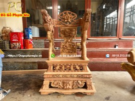 Ngai Thờ Vách Chạm Rồng 