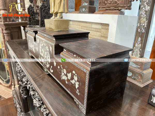 Mua tam sơn gỗ trắc cẩn ốc đẹp tại Dogophamgia.vn