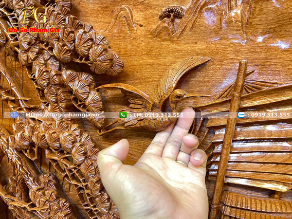 Hình ảnh tranh gỗ thuận buồm xuôi gió gỗ hương đục tay kỹ sảo ,tinh tế