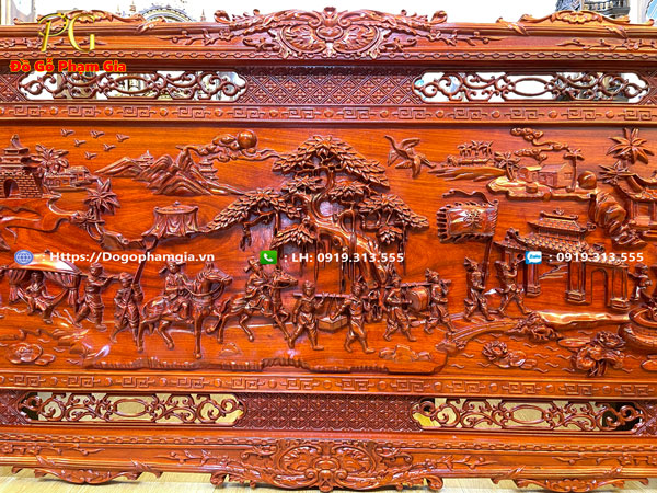 Thông tin kích thước tranh gỗ vinh quy bái tổ