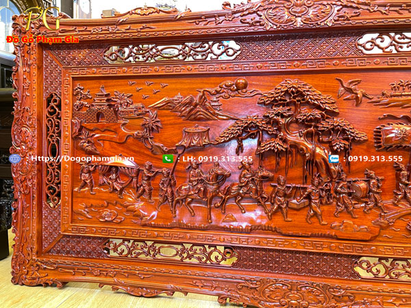 Thông tin kích thước tranh gỗ vinh quy bái tổ