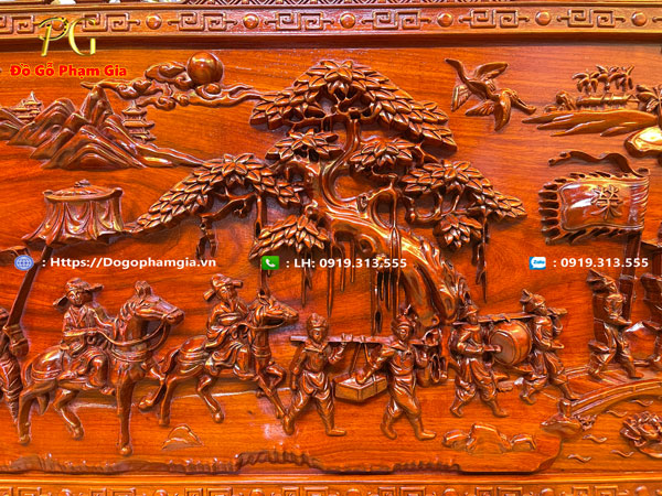 Hình ảnh chi tiết tranh vinh quy bái tổ