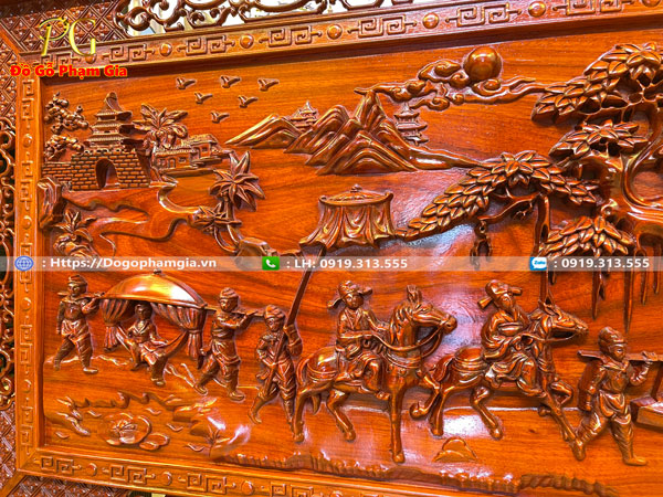 Hình ảnh chi tiết tranh vinh quy bái tổ