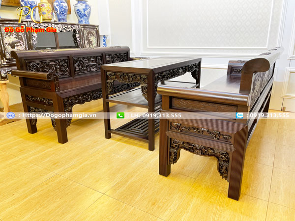 Hình ảnh chi tiết trường kỷ đục tích tam quốc TK45