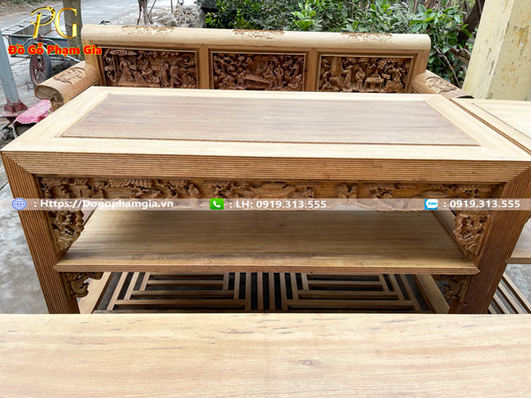 Đồ Gỗ Phạm Gia – Cơ sở sản xuất trường kỷ chạm tích đẹp