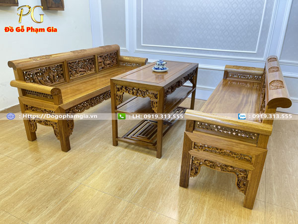 Nét đặc trưng của bộ trường kỷ tích gỗ gụ