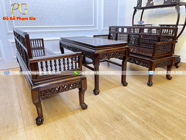 Hình ảnh chi tiết bộ trường song tiện chân móng