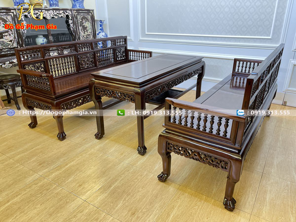 Chọn mua trường kỷ song tiện làm bằng gỗ gụ