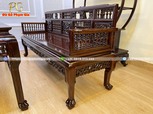 Chọn mua trường kỷ song tiện làm bằng gỗ gụ