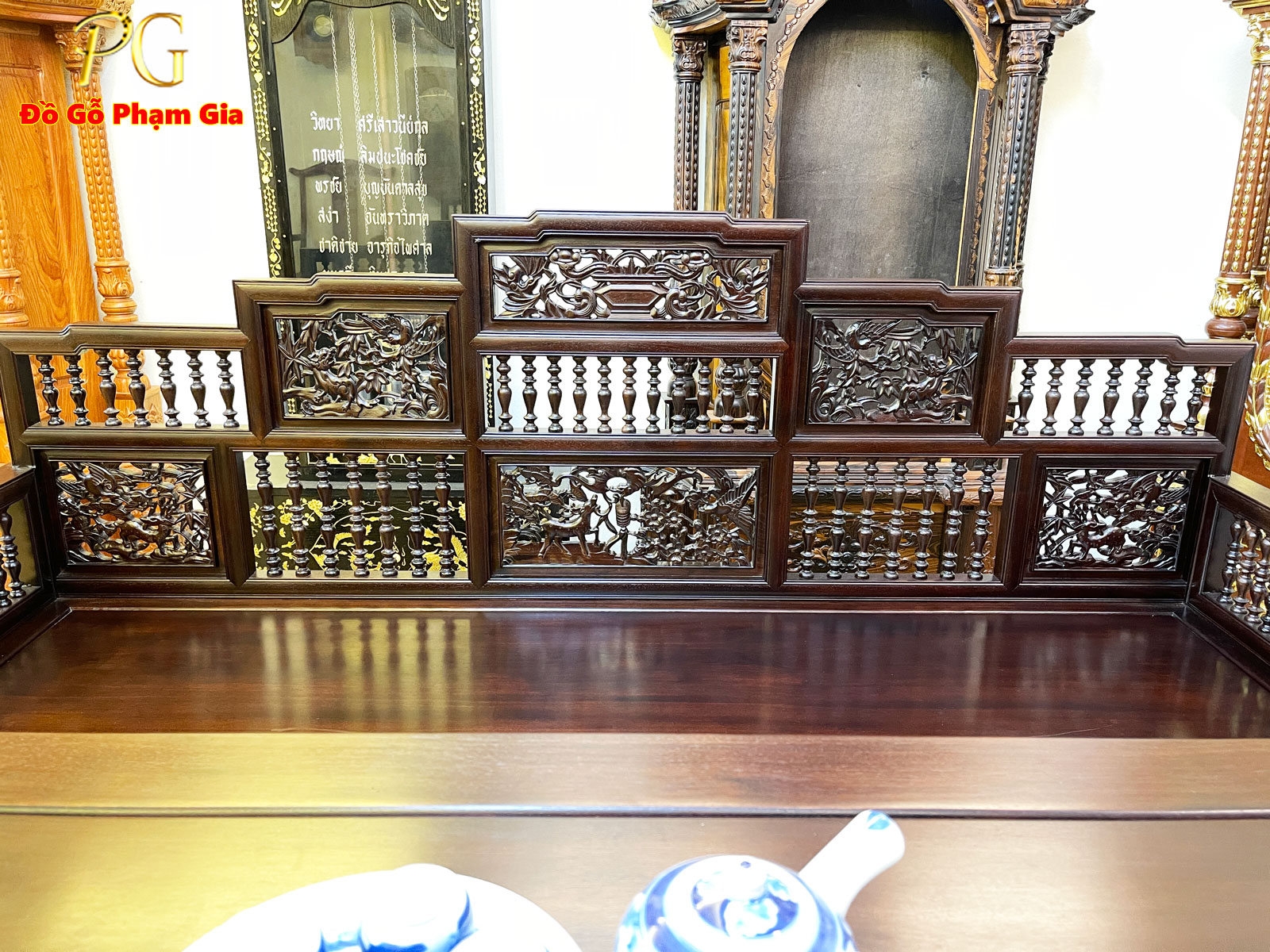 Thông tin kích thước bộ trường kỷ song tiện gỗ gụ Thông tin kích thước bộ trường kỷ song tiện gỗ gụ