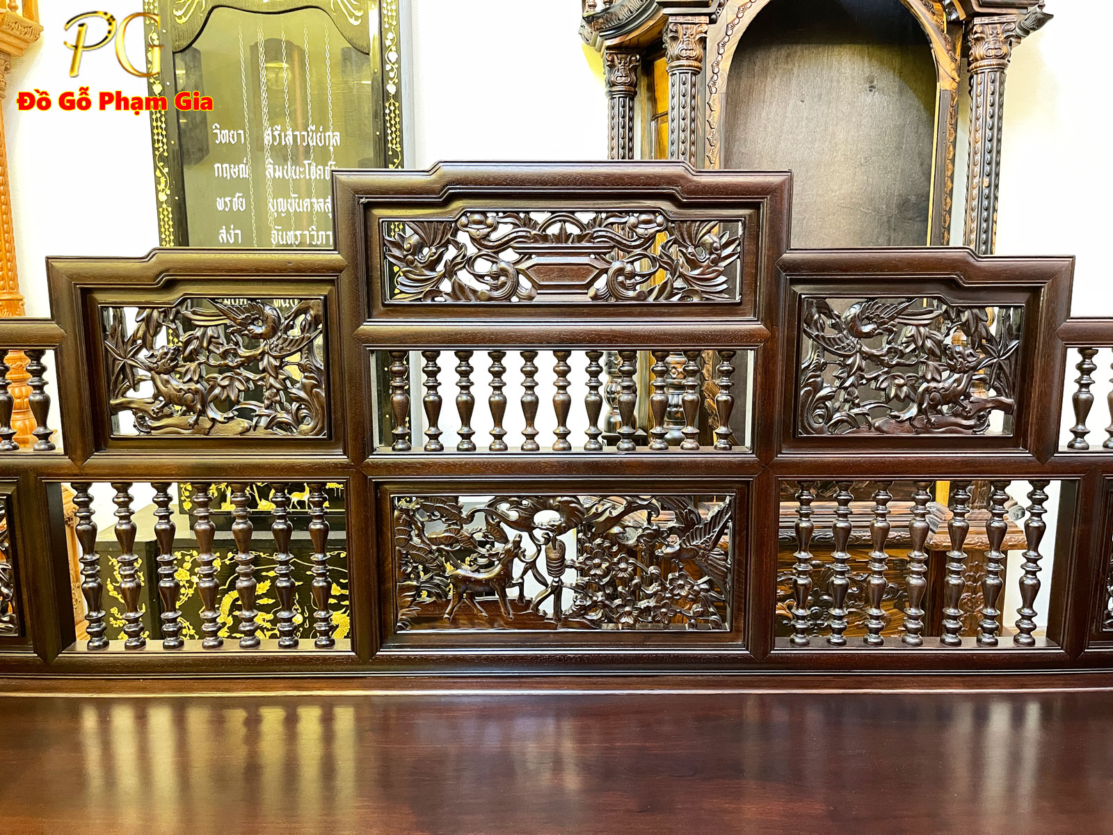 Thông tin kích thước bộ trường kỷ song tiện gỗ gụ Thông tin kích thước bộ trường kỷ song tiện gỗ gụ