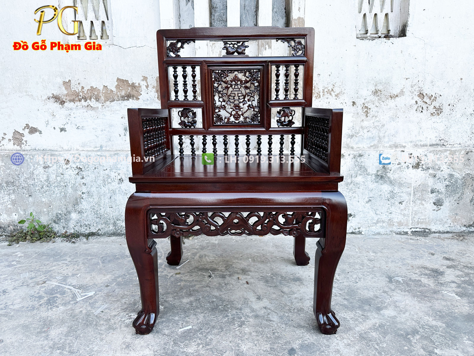 Trường kỷ song tiện Huế gỗ gụ - Tinh hoa truyền thống Việt