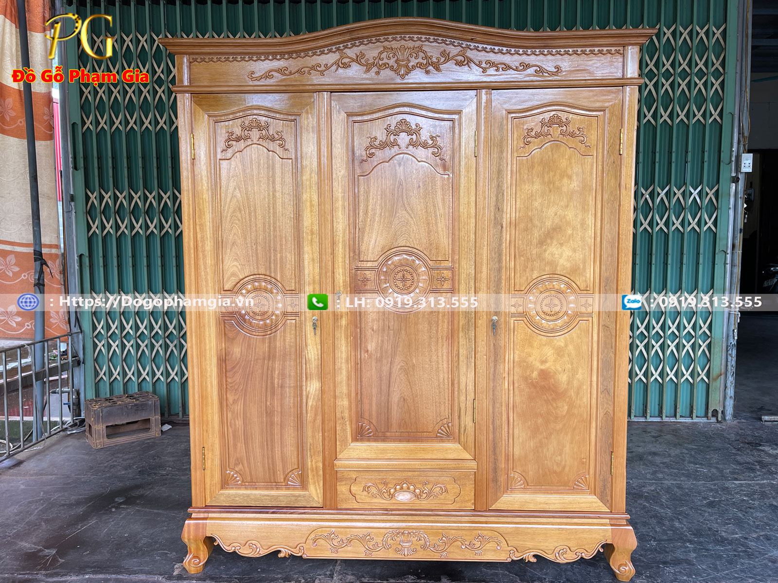 Thông tin kích thước tủ áo gỗ gụ