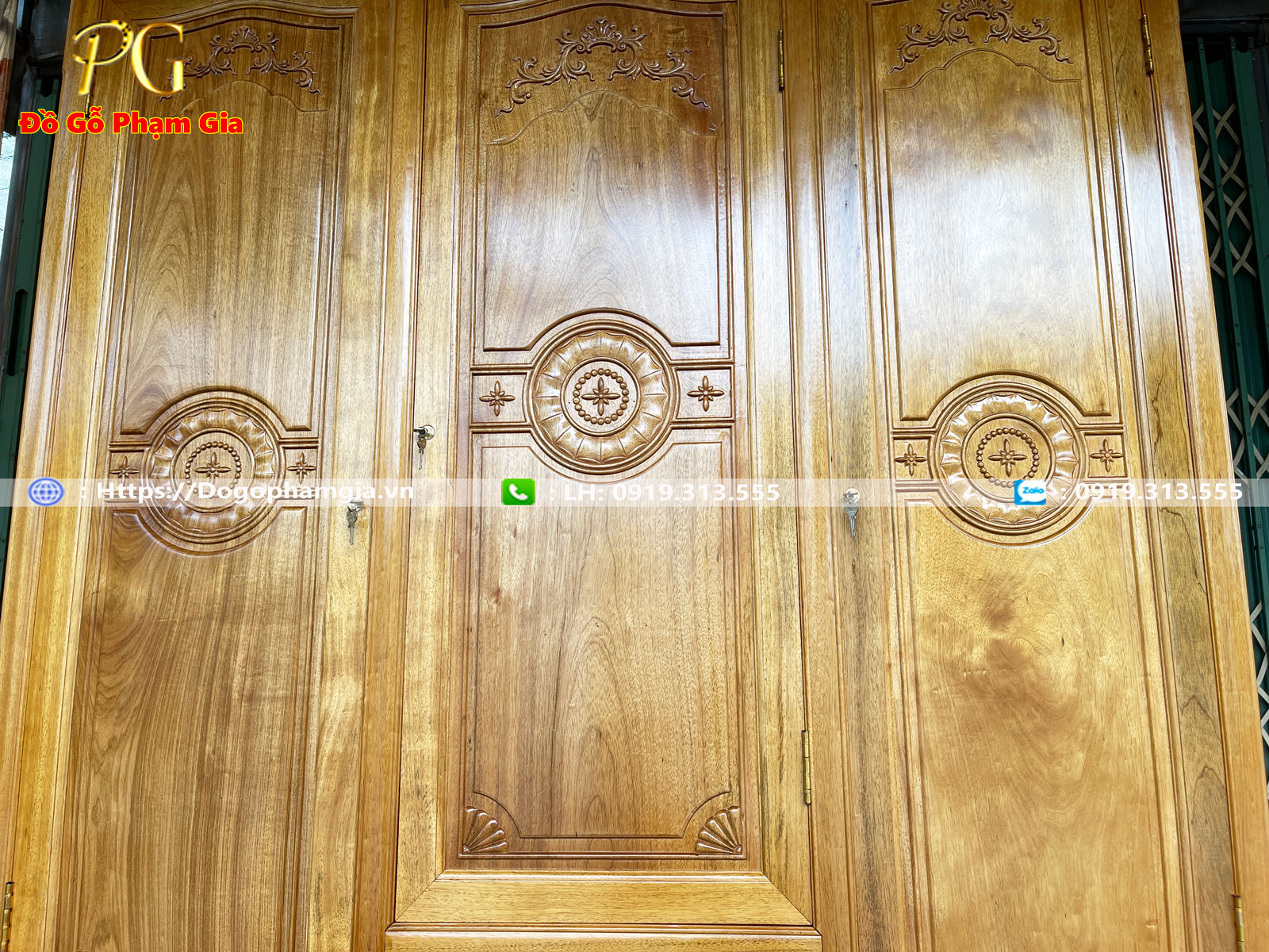 Thông tin kích thước tủ áo gỗ gụ