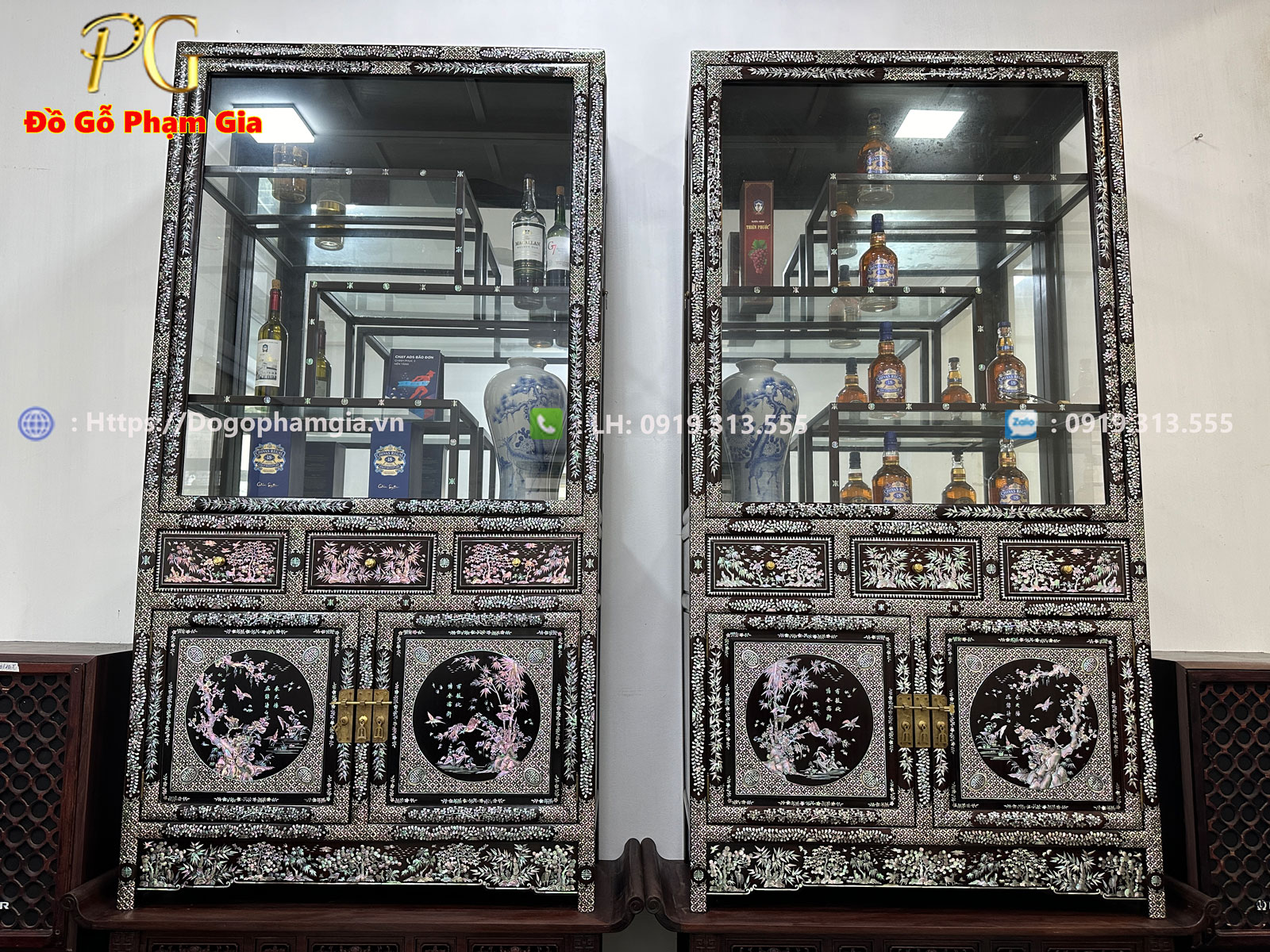 Thông tin kích thước tủ bày đồ cẩn ốc