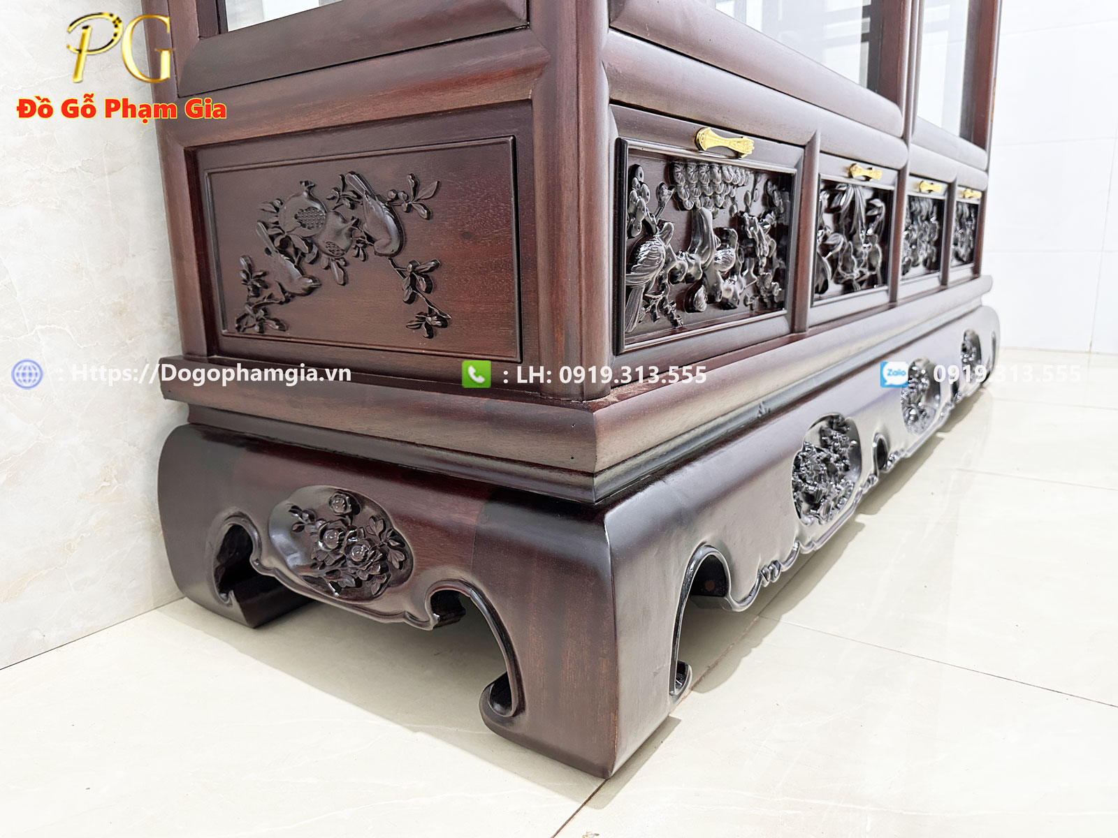 Hình ảnh chi tiết tủ bày đồ TBĐ22