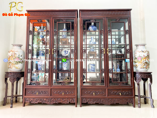 Thông tin chi tiết tủ bày đồ cổ gỗ gụ Thông tin chi tiết tủ bày đồ cổ gỗ gụ