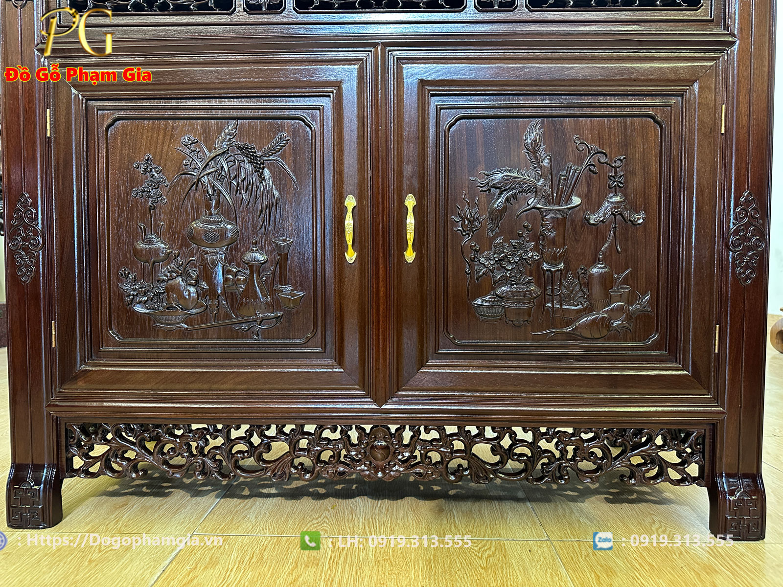 Thông tin kích thước tủ bày đồ kiểu Huế