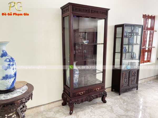 Tủ bày đồ triện ngũ phúc đẹp