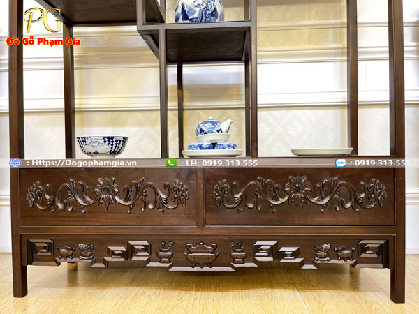 Mua tủ bày đồ cổ đẹp tại Đồ Gỗ Phạm Gia