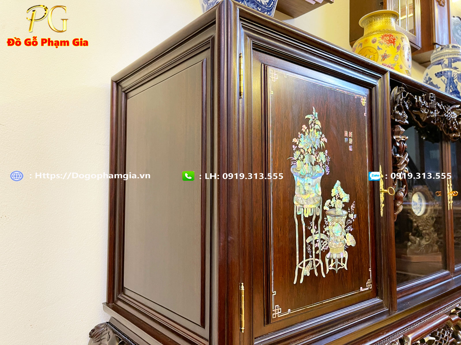 Kinh nghiệm chọn mua tủ chè gỗ gụ đẹp