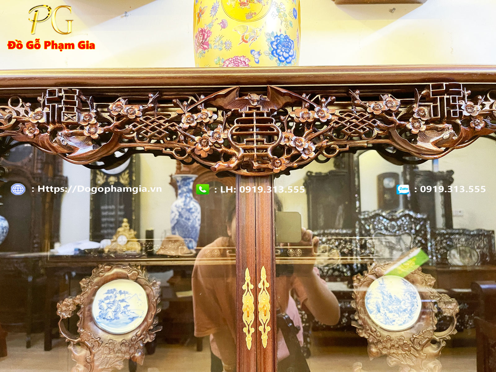 Thông tin chi tiết tủ chè gỗ gụ tc32