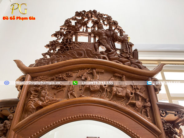 Ý nghĩa các hình ảnh điển tích trên tủ chùa gỗ gụ Ý nghĩa các hình ảnh điển tích trên tủ chùa gỗ gụ