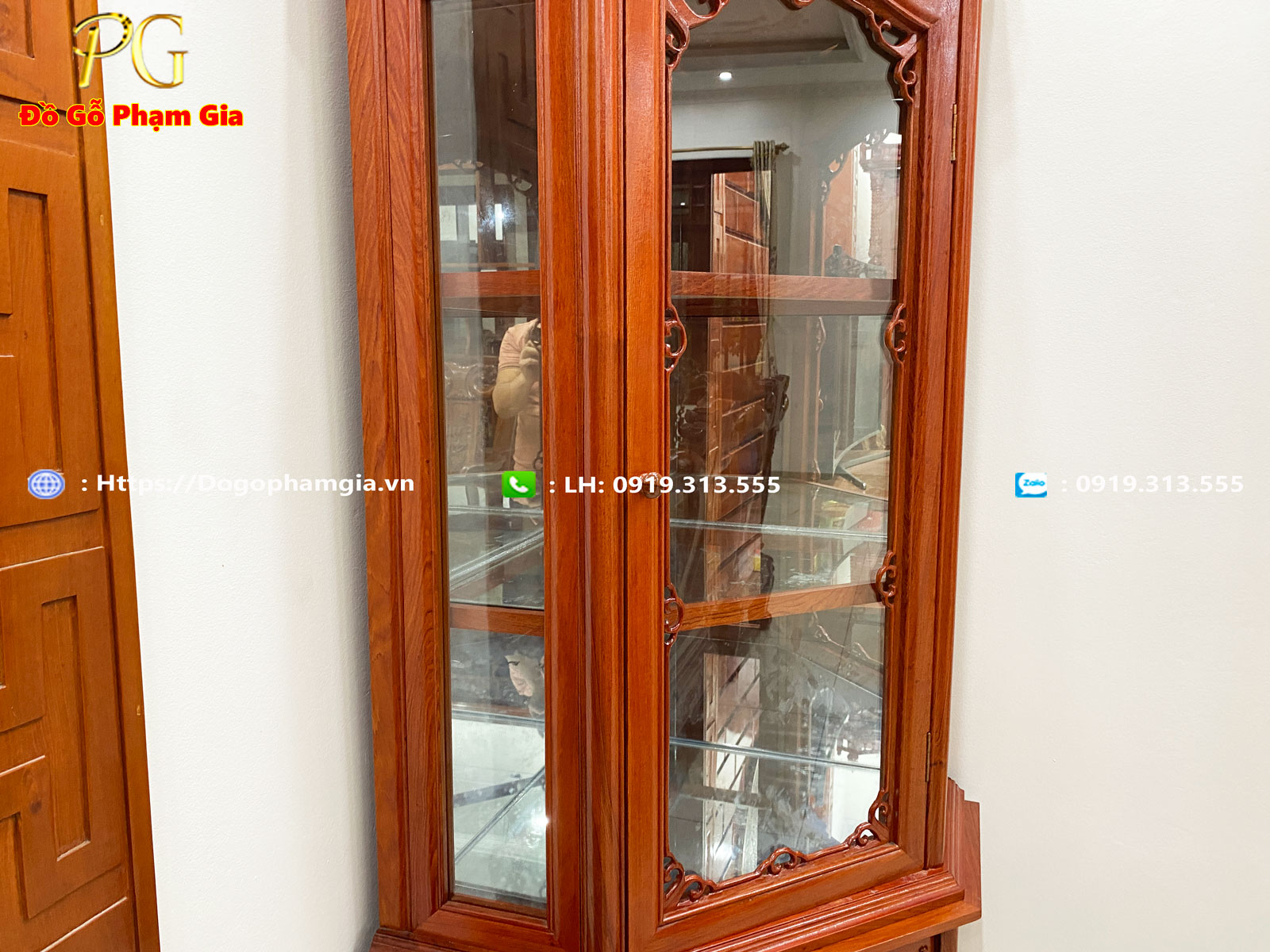 Đồ Gỗ Phạm Gia cơ sở sản xuất tủ góc gỗ hương chất lượng