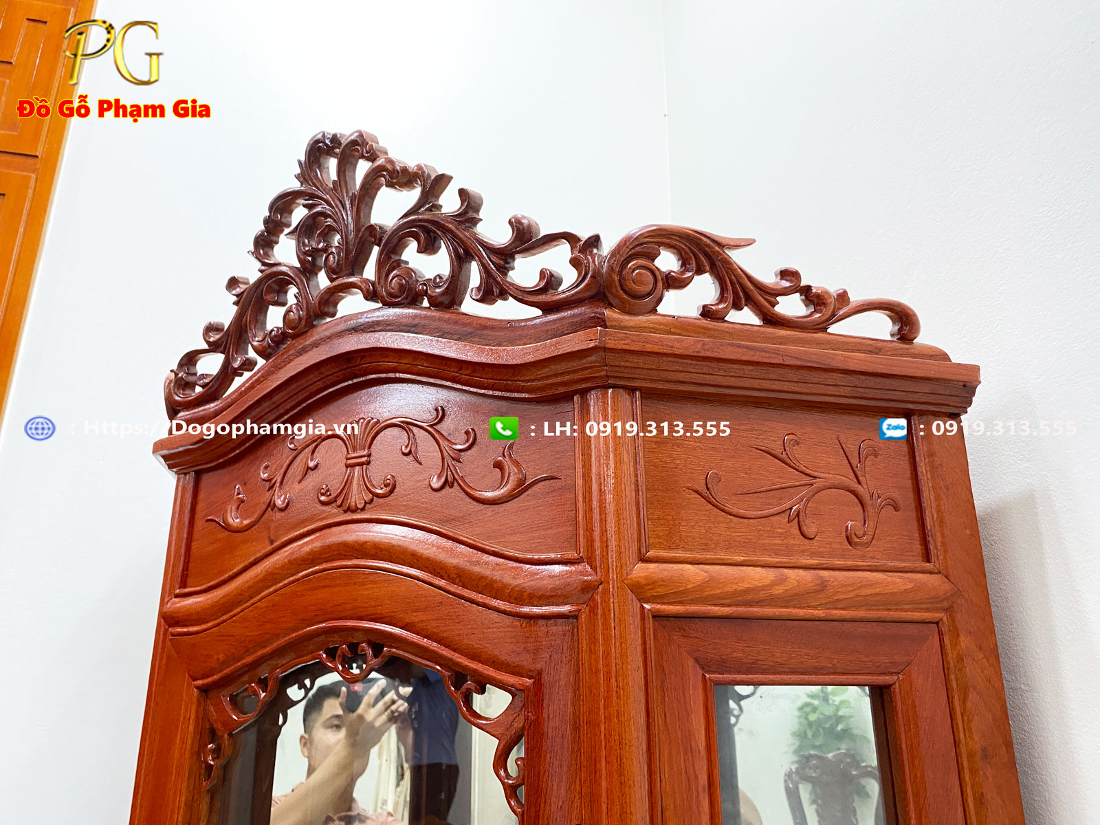 Đồ Gỗ Phạm Gia cơ sở sản xuất tủ góc gỗ hương chất lượng